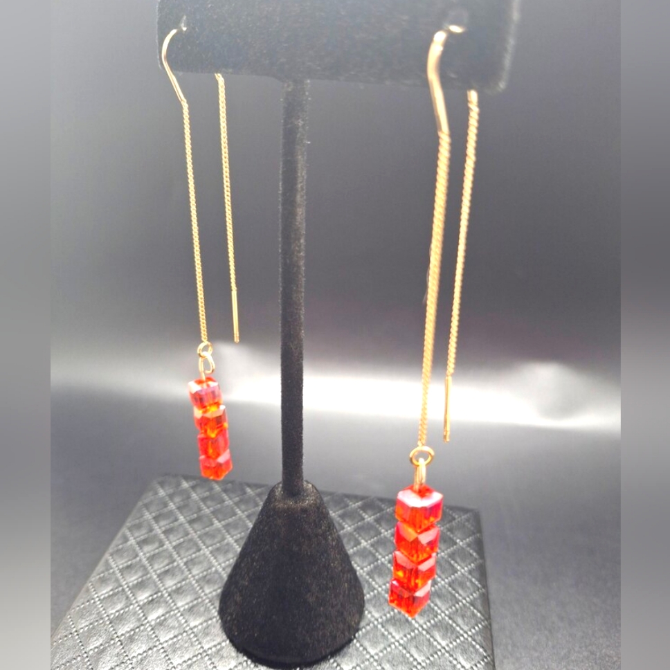 Lady An Lady Roja Thread Earrings